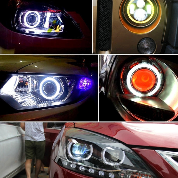 90mm 5W 180LM Angel Eyes Circles Car Headlight COB LED Lights for Vehicles, DC 12-24V (Red Light) - Eagle Eye Lamps by PMC TechLife | Online Shopping South Africa | PMC TechLife | Buy Now Pay Later Mobicred