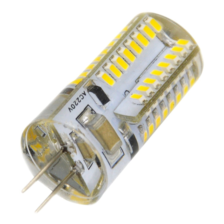 G4 4W 200LM  Silicone Corn Light Bulb, 64 LED SMD 3014, Warm White Light, AC 220V - LED Blubs & Tubes by PMc TechLife | Online Shopping South Africa | PMc TechLife | Buy Now Pay Later Mobicred