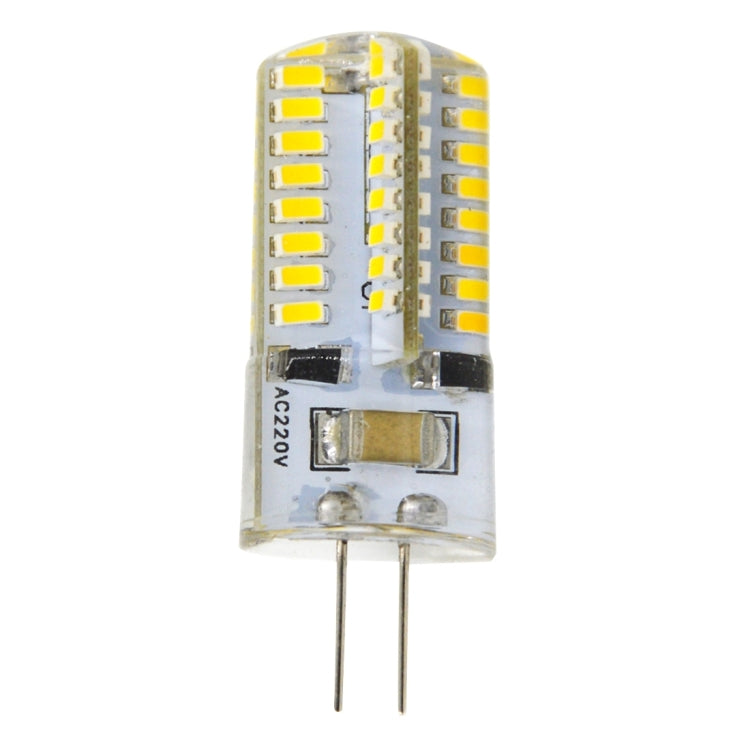 G4 4W 200LM  Silicone Corn Light Bulb, 64 LED SMD 3014, Warm White Light, AC 220V - LED Blubs & Tubes by PMc TechLife | Online Shopping South Africa | PMc TechLife | Buy Now Pay Later Mobicred