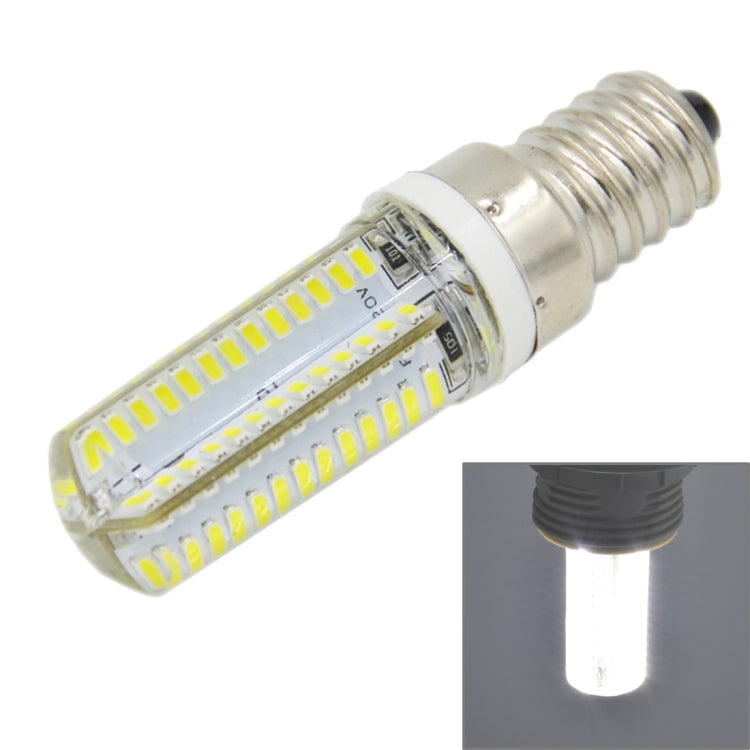 E14 5W 400LM 104 LED SMD 3014 Silicone Corn Light Bulb, AC 220V (White Light) - LED Blubs & Tubes by PMc TechLife | Online Shopping South Africa | PMc TechLife | Buy Now Pay Later Mobicred