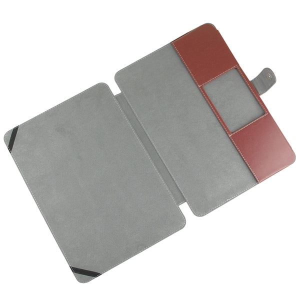 Notebook Leather Case with Snap Fastener for 13.3 inch MacBook Pro Retina(Brown) - MacBook Pro Cases by PMC TechLife | Online Shopping South Africa | PMC TechLife