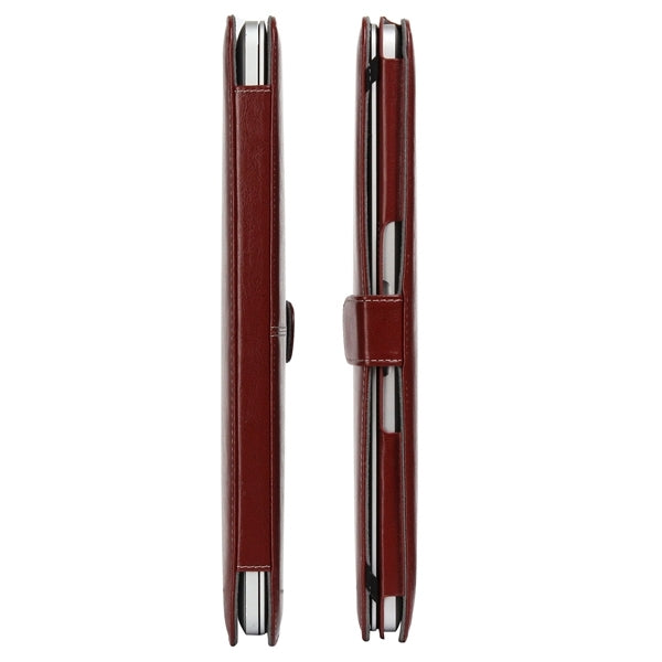 Notebook Leather Case with Snap Fastener for 13.3 inch MacBook Pro Retina(Brown) - MacBook Pro Cases by PMC TechLife | Online Shopping South Africa | PMC TechLife