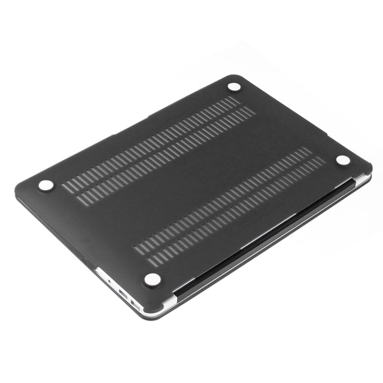 ENKAY for Macbook Air 13.3 inch (US Version) / A1369 / A1466 Hat-Prince 3 in 1 Frosted Hard Shell Plastic Protective Case with Keyboard Guard & Port Dust Plug(Black) - free shipping - PMC Jewellery - Order now!