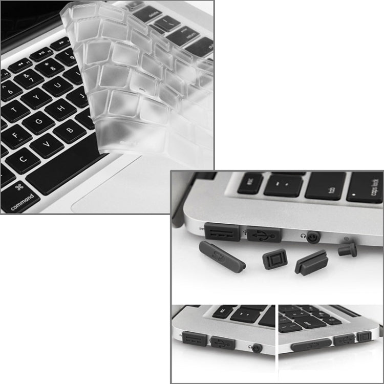 ENKAY for Macbook Air 13.3 inch (US Version) / A1369 / A1466 Hat-Prince 3 in 1 Frosted Hard Shell Plastic Protective Case with Keyboard Guard & Port Dust Plug(Dark Blue) - free shipping - PMC Jewellery - Order now!