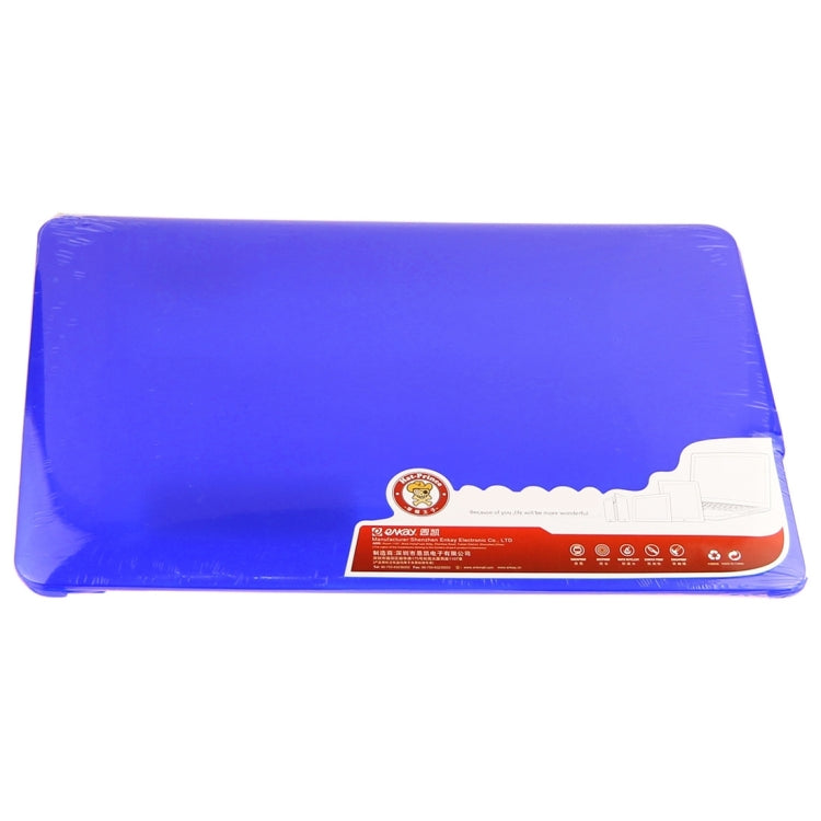 ENKAY for Macbook Air 13.3 inch (US Version) / A1369 / A1466 Hat-Prince 3 in 1 Frosted Hard Shell Plastic Protective Case with Keyboard Guard & Port Dust Plug(Dark Blue) - free shipping - PMC Jewellery - Order now!