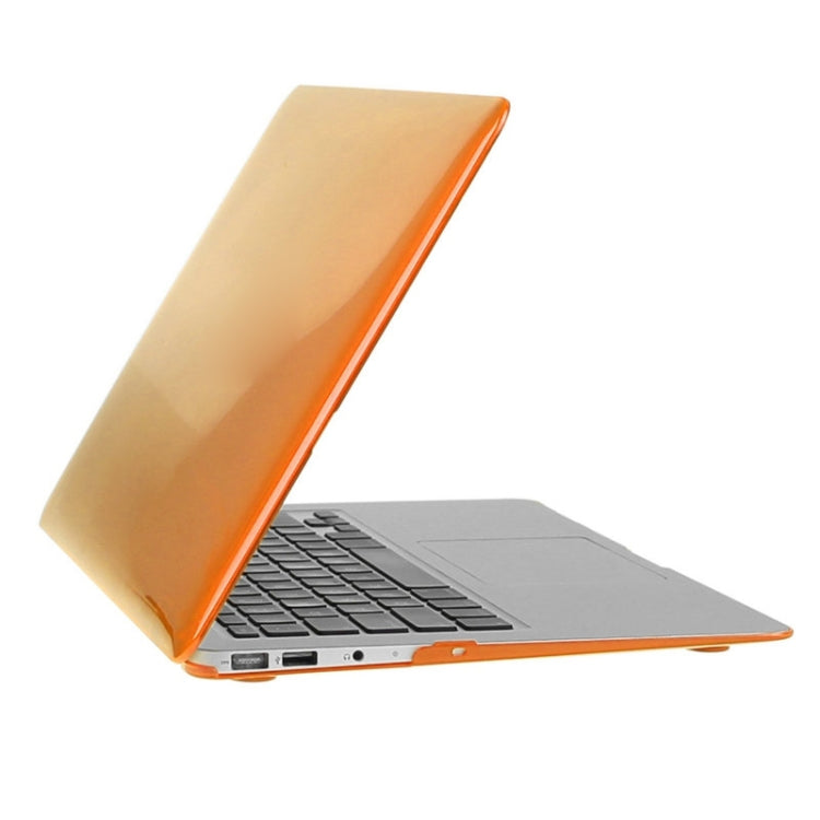 ENKAY for Macbook Air 11.6 inch (US Version) / A1370 / A1465 Hat-Prince 3 in 1 Crystal Hard Shell Plastic Protective Case with Keyboard Guard & Port Dust Plug(Orange) - free shipping - PMC Jewellery - Order now!