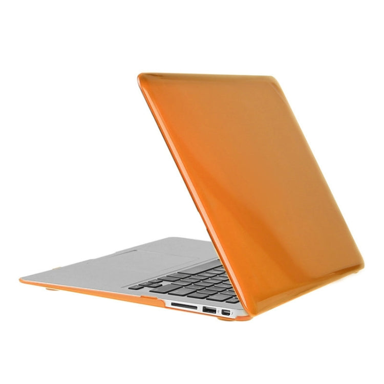 ENKAY for Macbook Air 11.6 inch (US Version) / A1370 / A1465 Hat-Prince 3 in 1 Crystal Hard Shell Plastic Protective Case with Keyboard Guard & Port Dust Plug(Orange) - free shipping - PMC Jewellery - Order now!