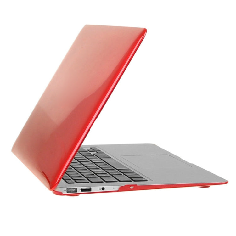 ENKAY for Macbook Air 11.6 inch (US Version) / A1370 / A1465 Hat-Prince 3 in 1 Crystal Hard Shell Plastic Protective Case with Keyboard Guard & Port Dust Plug(Red) - free shipping - PMC Jewellery - Order now!