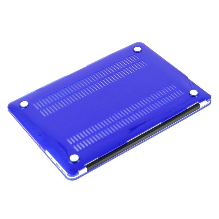 ENKAY for Macbook Air 13.3 inch (US Version) / A1369 / A1466 Hat-Prince 3 in 1 Crystal Hard Shell Plastic Protective Case with Keyboard Guard & Port Dust Plug(Dark Blue) - free shipping - PMC Jewellery - Order now!