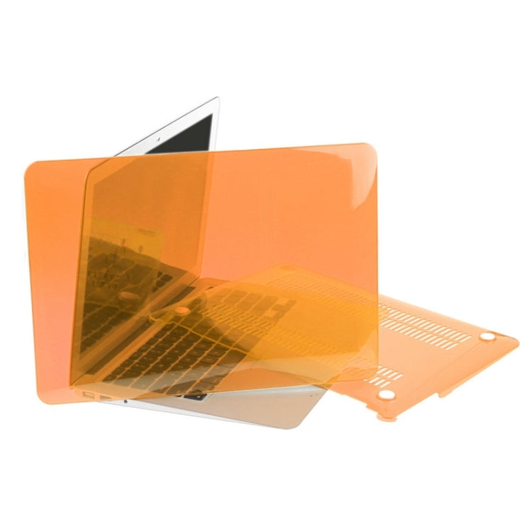 ENKAY for Macbook Air 13.3 inch (US Version) / A1369 / A1466 Hat-Prince 3 in 1 Crystal Hard Shell Plastic Protective Case with Keyboard Guard & Port Dust Plug(Orange) - free shipping - PMC Jewellery - Order now!