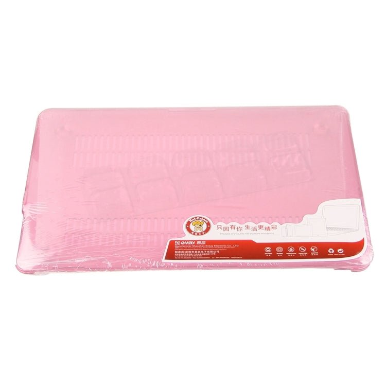 ENKAY for Macbook Air 13.3 inch (US Version) / A1369 / A1466 Hat-Prince 3 in 1 Crystal Hard Shell Plastic Protective Case with Keyboard Guard & Port Dust Plug(Pink) - free shipping - PMC Jewellery - Order now!