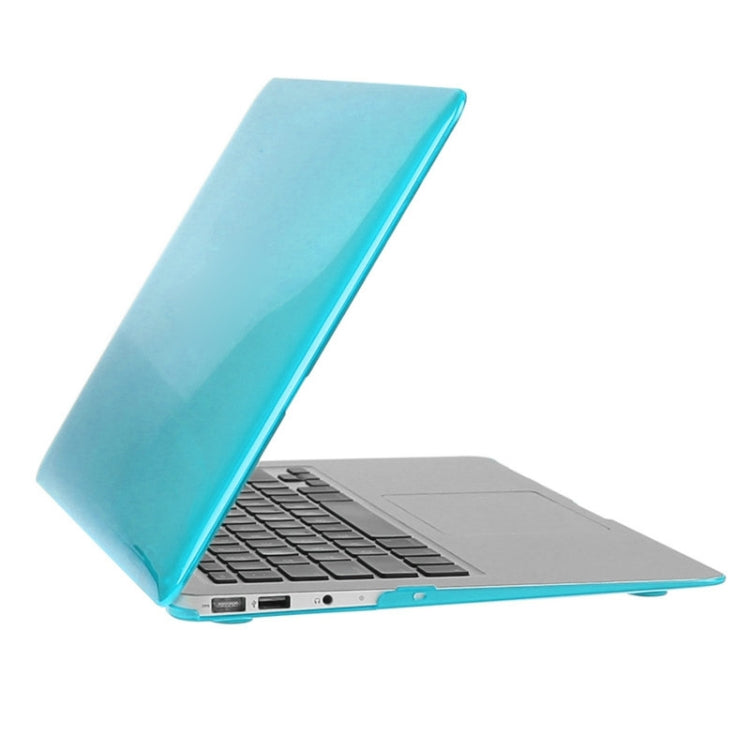 ENKAY for Macbook Air 13.3 inch (US Version) / A1369 / A1466 Hat-Prince 3 in 1 Crystal Hard Shell Plastic Protective Case with Keyboard Guard & Port Dust Plug(Blue) - free shipping - PMC Jewellery - Order now!