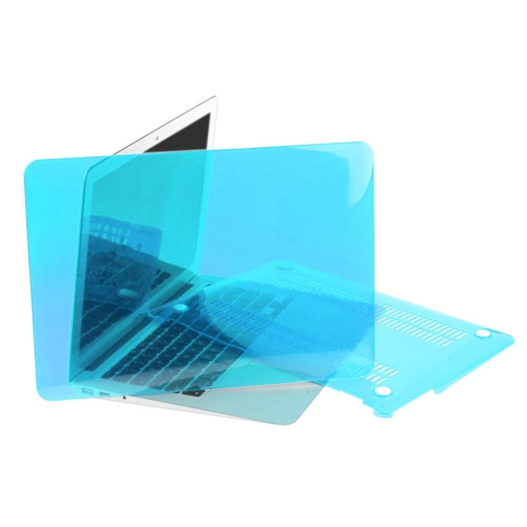 ENKAY for Macbook Air 13.3 inch (US Version) / A1369 / A1466 Hat-Prince 3 in 1 Crystal Hard Shell Plastic Protective Case with Keyboard Guard & Port Dust Plug(Blue) - free shipping - PMC Jewellery - Order now!