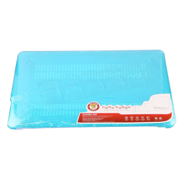 ENKAY for Macbook Air 13.3 inch (US Version) / A1369 / A1466 Hat-Prince 3 in 1 Crystal Hard Shell Plastic Protective Case with Keyboard Guard & Port Dust Plug(Blue) - free shipping - PMC Jewellery - Order now!
