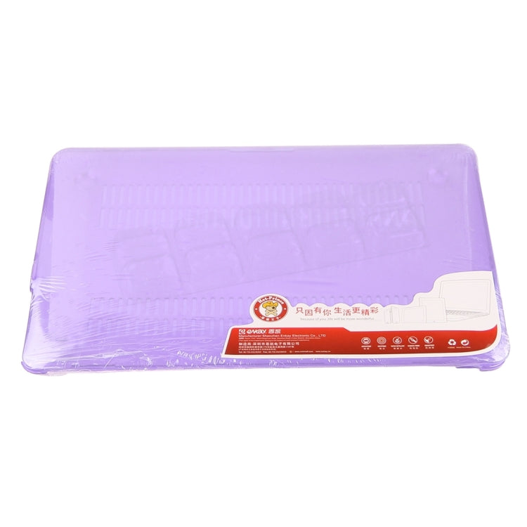 ENKAY for Macbook Air 13.3 inch (US Version) / A1369 / A1466 Hat-Prince 3 in 1 Crystal Hard Shell Plastic Protective Case with Keyboard Guard & Port Dust Plug(Purple) - free shipping - PMC Jewellery - Order now!