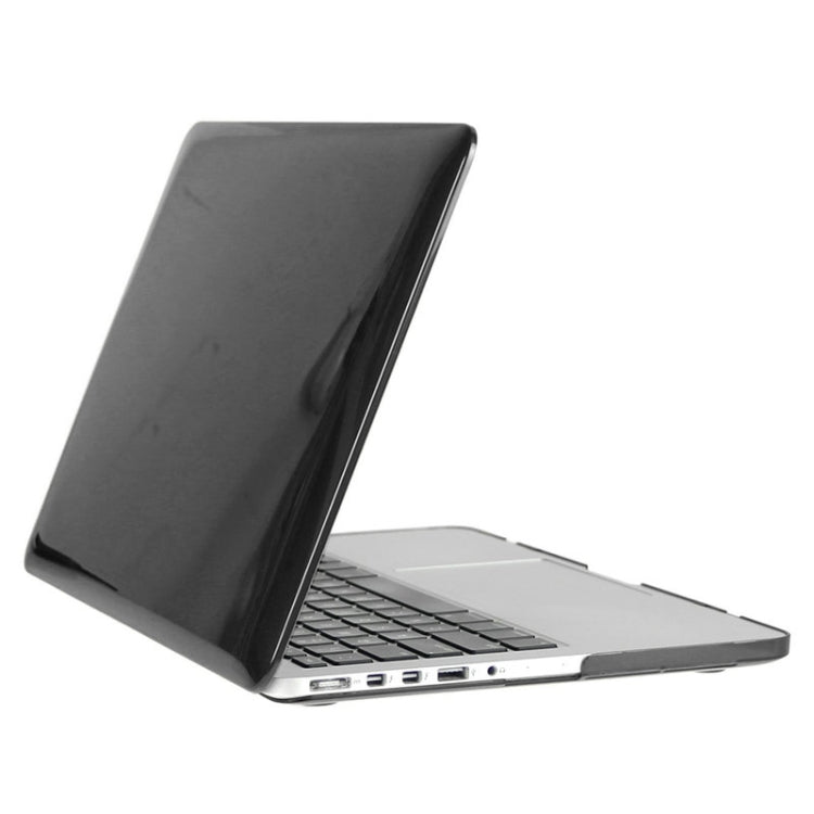 ENKAY for Macbook Pro Retina 13.3 inch (US Version) / A1425 / A1502 Hat-Prince 3 in 1 Crystal Hard Shell Plastic Protective Case with Keyboard Guard & Port Dust Plug(Black) - free shipping - PMC Jewellery - Order now!