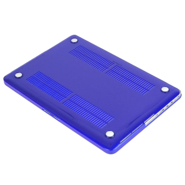 ENKAY for Macbook Pro Retina 13.3 inch (US Version) / A1425 / A1502 Hat-Prince 3 in 1 Crystal Hard Shell Plastic Protective Case with Keyboard Guard & Port Dust Plug(Dark Blue) - free shipping - PMC Jewellery - Order now!