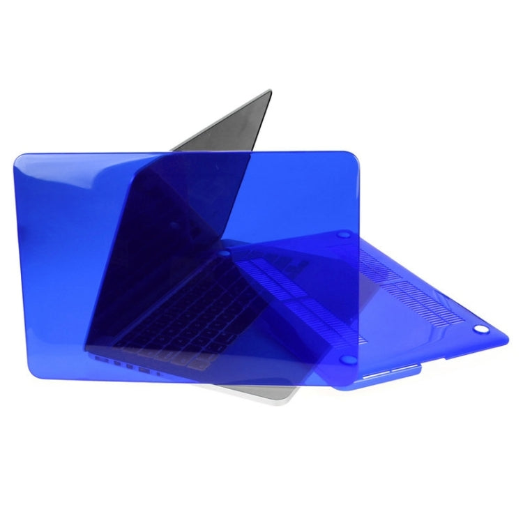 ENKAY for Macbook Pro Retina 13.3 inch (US Version) / A1425 / A1502 Hat-Prince 3 in 1 Crystal Hard Shell Plastic Protective Case with Keyboard Guard & Port Dust Plug(Dark Blue) - free shipping - PMC Jewellery - Order now!