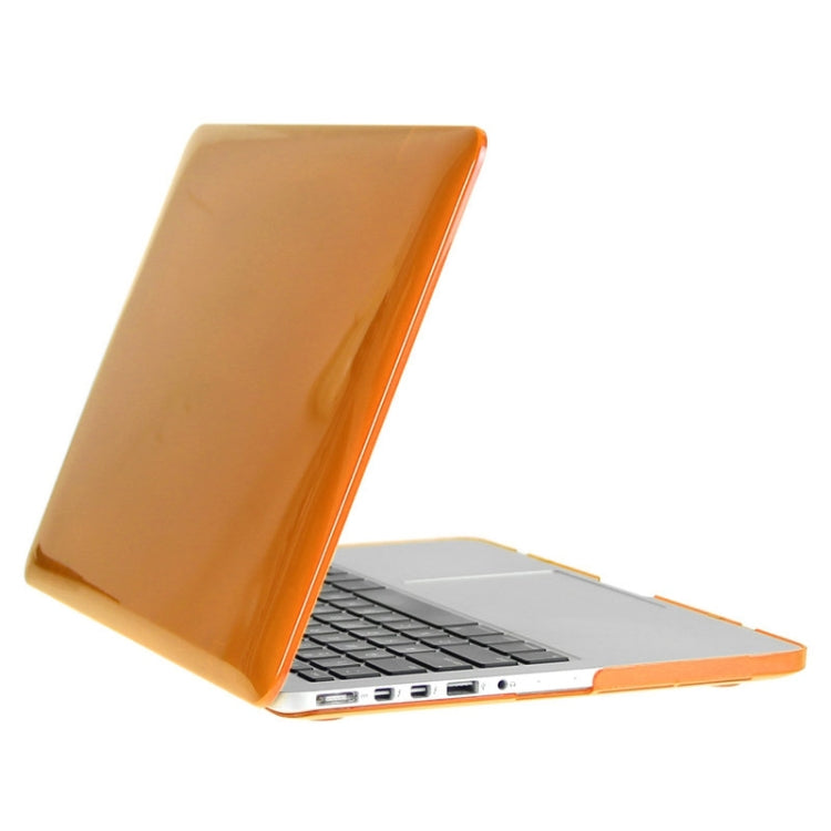 ENKAY for Macbook Pro Retina 13.3 inch (US Version) / A1425 / A1502 Hat-Prince 3 in 1 Crystal Hard Shell Plastic Protective Case with Keyboard Guard & Port Dust Plug(Orange) - free shipping - PMC Jewellery - Order now!