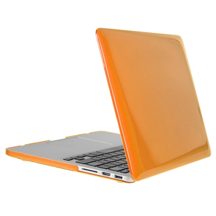 ENKAY for Macbook Pro Retina 13.3 inch (US Version) / A1425 / A1502 Hat-Prince 3 in 1 Crystal Hard Shell Plastic Protective Case with Keyboard Guard & Port Dust Plug(Orange) - free shipping - PMC Jewellery - Order now!