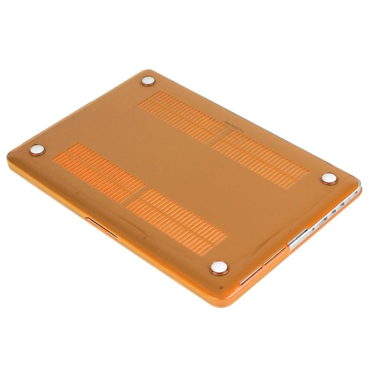 ENKAY for Macbook Pro Retina 13.3 inch (US Version) / A1425 / A1502 Hat-Prince 3 in 1 Crystal Hard Shell Plastic Protective Case with Keyboard Guard & Port Dust Plug(Orange) - free shipping - PMC Jewellery - Order now!