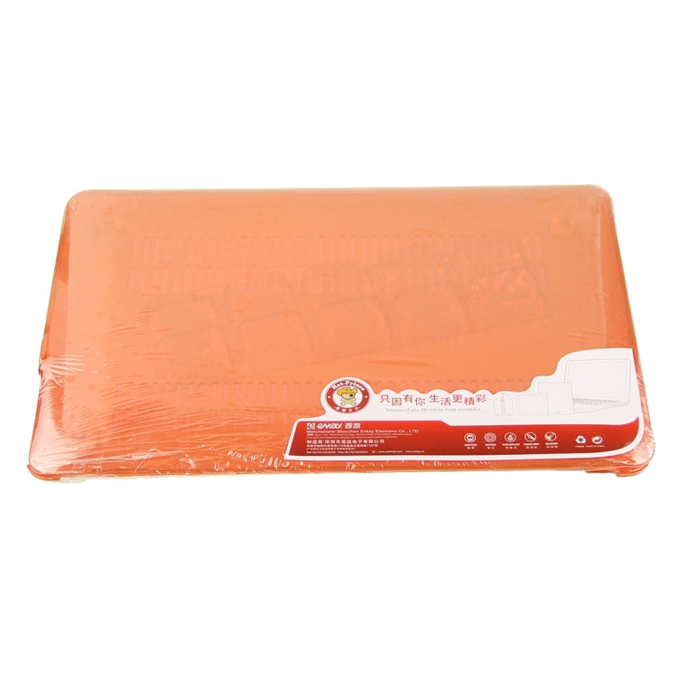 ENKAY for Macbook Pro Retina 13.3 inch (US Version) / A1425 / A1502 Hat-Prince 3 in 1 Crystal Hard Shell Plastic Protective Case with Keyboard Guard & Port Dust Plug(Orange) - free shipping - PMC Jewellery - Order now!