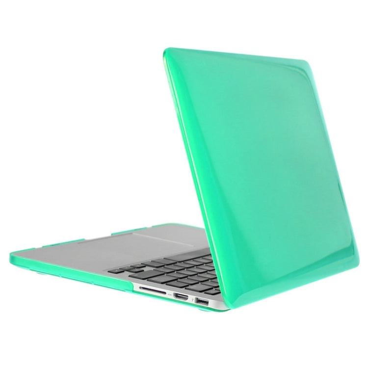 ENKAY for Macbook Pro Retina 13.3 inch (US Version) / A1425 / A1502 Hat-Prince 3 in 1 Crystal Hard Shell Plastic Protective Case with Keyboard Guard & Port Dust Plug(Green) - free shipping - PMC Jewellery - Order now!
