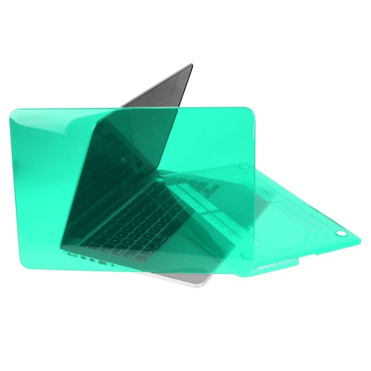 ENKAY for Macbook Pro Retina 13.3 inch (US Version) / A1425 / A1502 Hat-Prince 3 in 1 Crystal Hard Shell Plastic Protective Case with Keyboard Guard & Port Dust Plug(Green) - free shipping - PMC Jewellery - Order now!