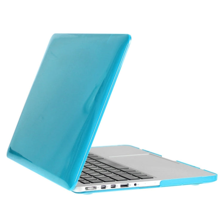 ENKAY for Macbook Pro Retina 13.3 inch (US Version) / A1425 / A1502 Hat-Prince 3 in 1 Crystal Hard Shell Plastic Protective Case with Keyboard Guard & Port Dust Plug(Blue) - free shipping - PMC Jewellery - Order now!