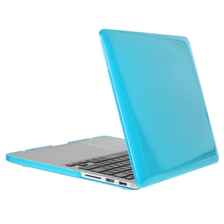 ENKAY for Macbook Pro Retina 13.3 inch (US Version) / A1425 / A1502 Hat-Prince 3 in 1 Crystal Hard Shell Plastic Protective Case with Keyboard Guard & Port Dust Plug(Blue) - free shipping - PMC Jewellery - Order now!