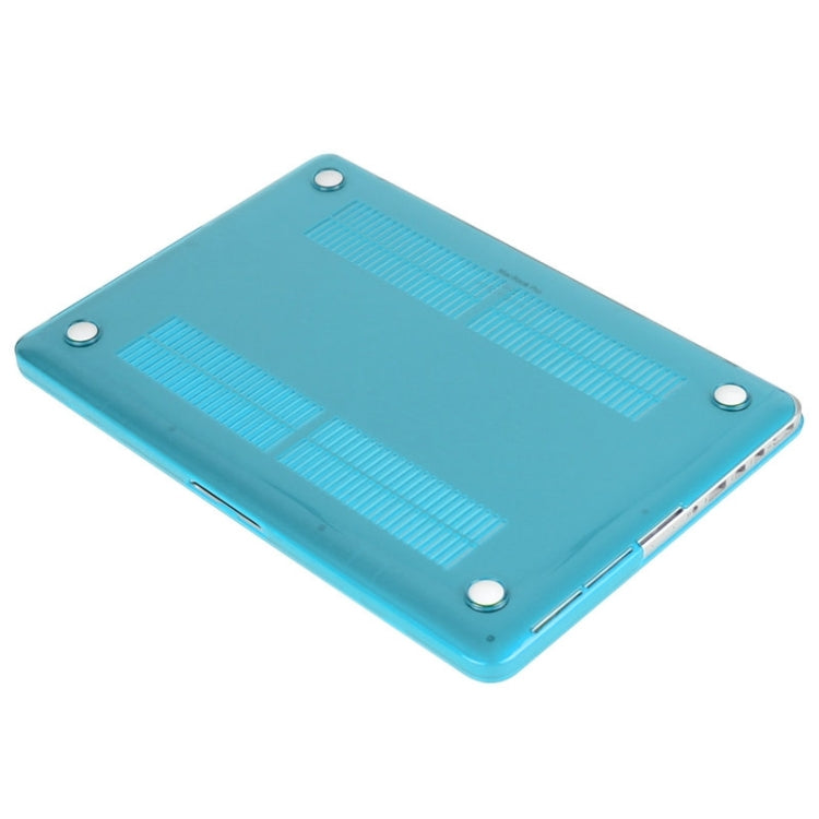 ENKAY for Macbook Pro Retina 13.3 inch (US Version) / A1425 / A1502 Hat-Prince 3 in 1 Crystal Hard Shell Plastic Protective Case with Keyboard Guard & Port Dust Plug(Blue) - free shipping - PMC Jewellery - Order now!