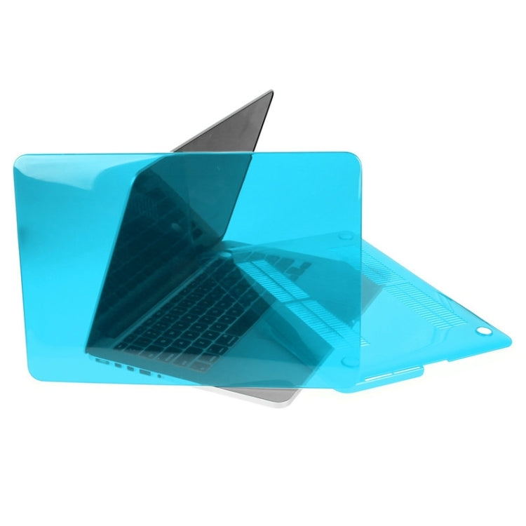 ENKAY for Macbook Pro Retina 13.3 inch (US Version) / A1425 / A1502 Hat-Prince 3 in 1 Crystal Hard Shell Plastic Protective Case with Keyboard Guard & Port Dust Plug(Blue) - free shipping - PMC Jewellery - Order now!