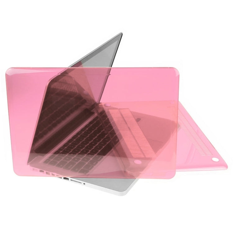 ENKAY for Macbook Pro 15.4 inch (US Version) / A1286 Hat-Prince 3 in 1 Crystal Hard Shell Plastic Protective Case with Keyboard Guard & Port Dust Plug(Pink) - free shipping - PMC Jewellery - Order now!