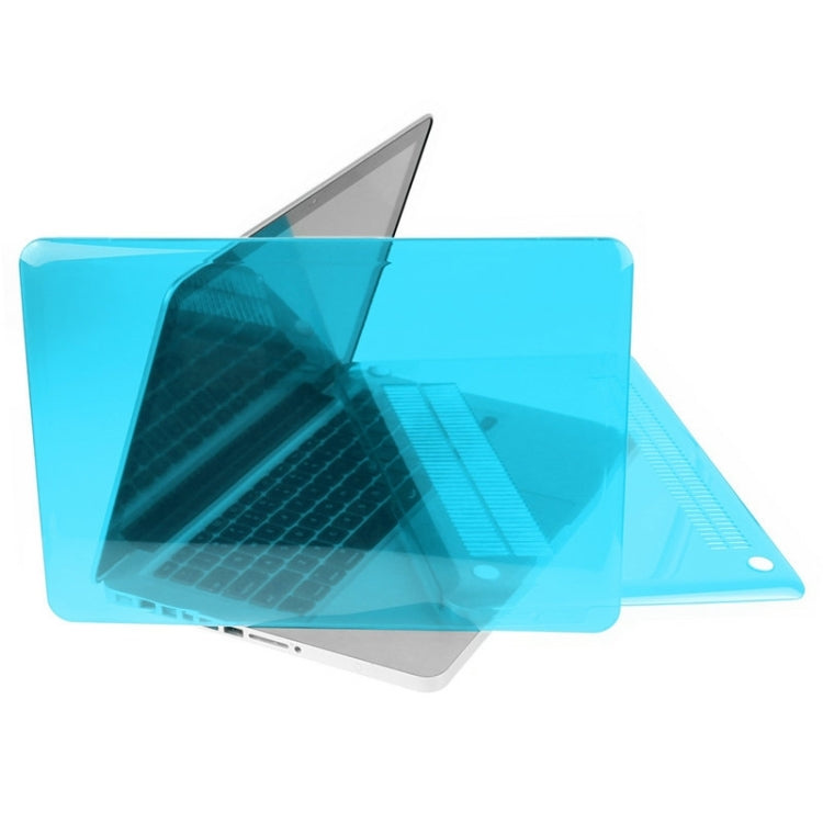 ENKAY for Macbook Pro 15.4 inch (US Version) / A1286 Hat-Prince 3 in 1 Crystal Hard Shell Plastic Protective Case with Keyboard Guard & Port Dust Plug(Blue) - free shipping - PMC Jewellery - Order now!