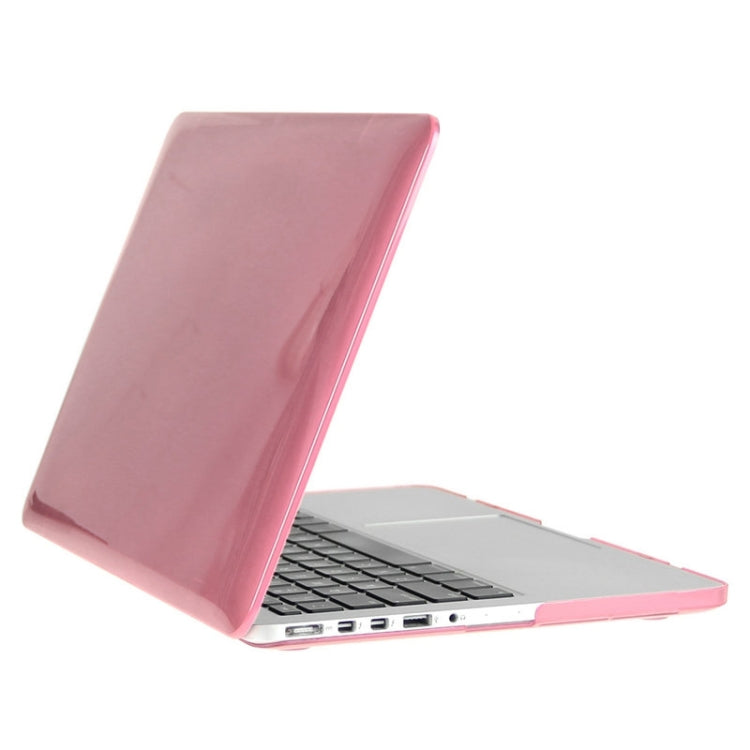 ENKAY for Macbook Pro Retina 15.4 inch (US Version) / A1398 Hat-Prince 3 in 1 Crystal Hard Shell Plastic Protective Case with Keyboard Guard & Port Dust Plug(Pink) - free shipping - PMC Jewellery - Order now!