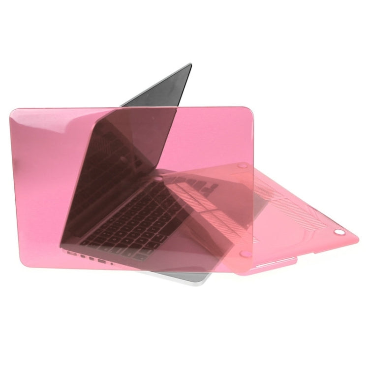 ENKAY for Macbook Pro Retina 15.4 inch (US Version) / A1398 Hat-Prince 3 in 1 Crystal Hard Shell Plastic Protective Case with Keyboard Guard & Port Dust Plug(Pink) - free shipping - PMC Jewellery - Order now!