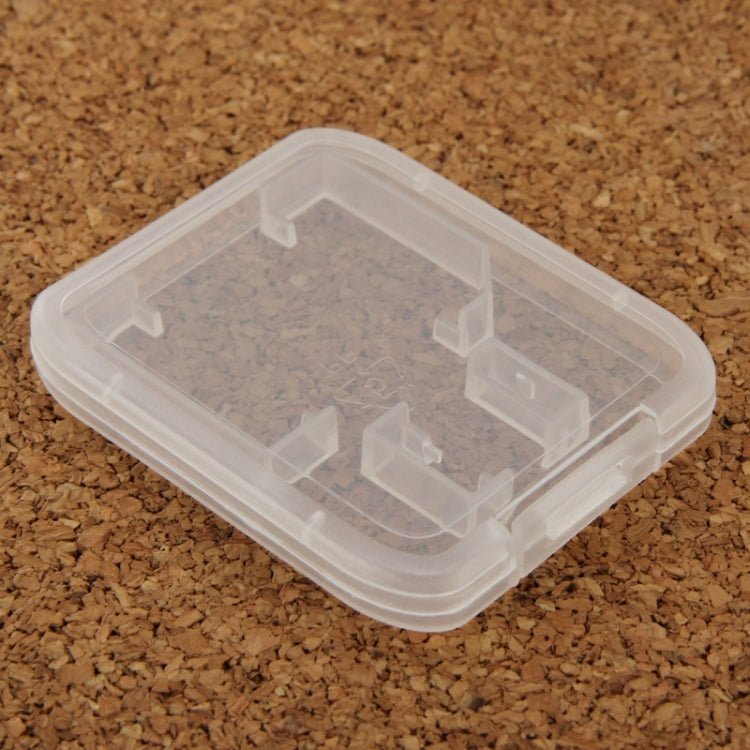 100Pcs Transparent Plastic Storage Card Box for SD Card + Micro SD Card(TF Card)(Transparent) - Card Case by PMC TechLife | Online Shopping South Africa | PMC TechLife