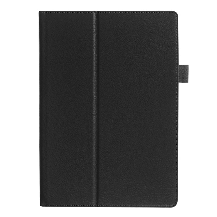 Litchi Texture Horizontal Flip Solid Color Leather Case with Holder for Lenovo TAB 2 A10-30 X30F & TAB 2 A10-70F, 10.1 inch(Black) - Lenovo by PMC TechLife | Online Shopping South Africa | PMC TechLife | Buy Now Pay Later Mobicred
