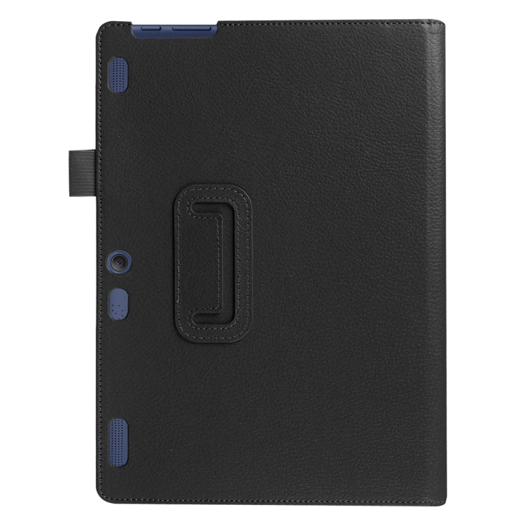 Litchi Texture Horizontal Flip Solid Color Leather Case with Holder for Lenovo TAB 2 A10-30 X30F & TAB 2 A10-70F, 10.1 inch(Black) - Lenovo by PMC TechLife | Online Shopping South Africa | PMC TechLife | Buy Now Pay Later Mobicred