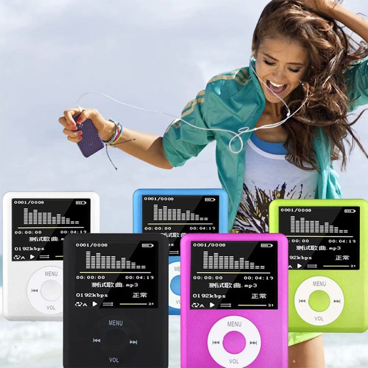 1.8 inch TFT Screen MP4 Player with TF Card Slot, Support Recorder, FM Radio, E-Book and Calendar(Baby Blue) - free shipping - PMC TechLife - Order now!