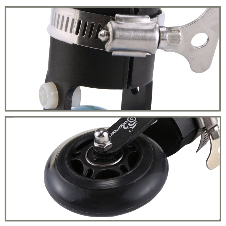 OQSPORT Folding Bicycle Auxiliary Wheel Booster Wheel(Black) - Others by PMC TechLife | Online Shopping South Africa | PMC TechLife | Buy Now Pay Later Mobicred