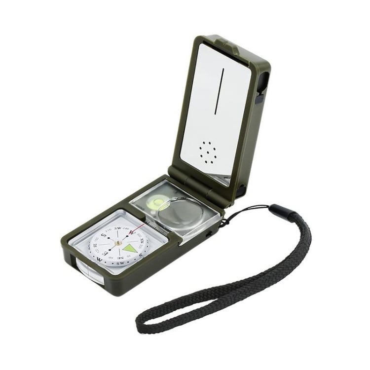 10 in 1 (Thermometer, Hygrometer, LED light, Reflector, Spirit level, Compass, Whistle, Flint, Magnifier, Ruler) Multi-Function Portable Compass - Hiking Meter by PMC TechLife | Online Shopping South Africa | PMC TechLife | Buy Now Pay Later Mobicred