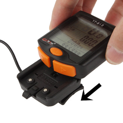 LCD Electronic Bicycle Speedometer (YT-813) - Speedometers by PMC TechLife | Online Shopping South Africa | PMC TechLife | Buy Now Pay Later Mobicred