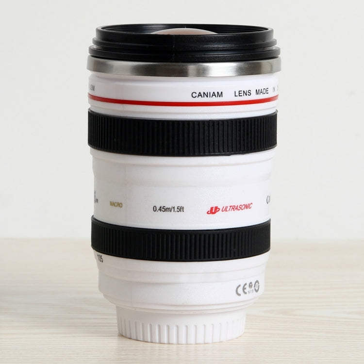 400ML Camera Lens Cup Mug Caniam EF 24-105mm F4 Filter Cup for Coffee Milk Water as Gift(White) - Vacuum Thermoses & Cups by PMC TechLife | Online Shopping South Africa | PMC TechLife | Buy Now Pay Later Mobicred