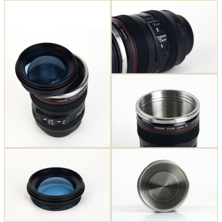 400ML Camera Lens Cup Mug Caniam EF 24-105mm F4 Filter Cup for Coffee Milk Water as Gift(White) - Vacuum Thermoses & Cups by PMC TechLife | Online Shopping South Africa | PMC TechLife | Buy Now Pay Later Mobicred