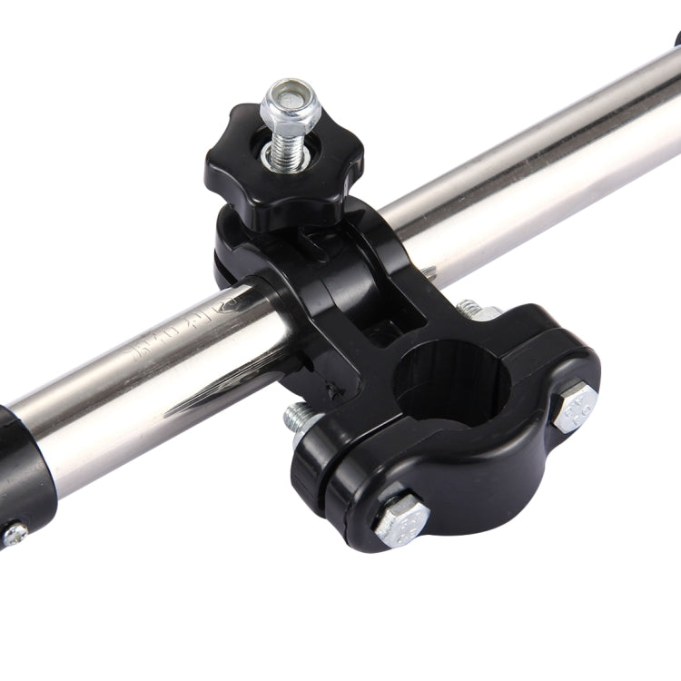 Universal Foldable Adjustable Stainless Steel Cycling Umbrella Bracket Holder Angle Adjustable Mount Stand for Bike Motorcycle(Black) - Holders by PMC TechLife | Online Shopping South Africa | PMC TechLife
