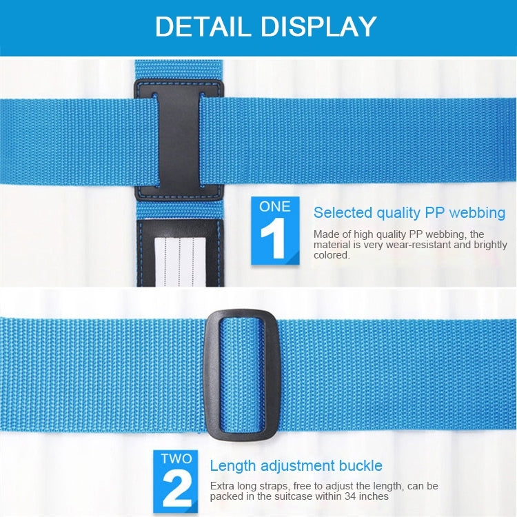 Luggage Strap Cross Belt Adjustable Packing Band Belt Strap with Password Lock for Luggage Travel Suitcase(Colour) - Tapes & Ropes by PMC TechLife | Online Shopping South Africa | PMC TechLife | Buy Now Pay Later Mobicred