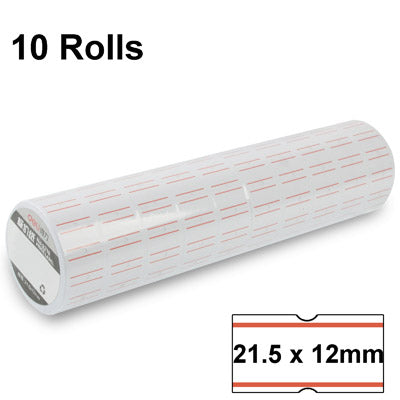High Quality Handheld ink Price Labeller Paper, Labels Specifications: 21.5mm x 12mm, No. 3210 (10 Rolls in one packing, the price is for 10 Rolls)(White) - Price Labeller by PMC TechLife | Online Shopping South Africa | PMC TechLife | Buy Now Pay Later Mobicred