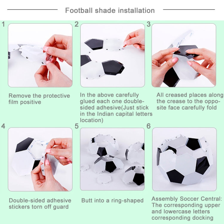 DIY Football Lamp, USB Handmade Charm Night Light / Desk Lamp Colorful Bedside Lamp(White) - Night Lights by PMC TechLife | Online Shopping South Africa | PMC TechLife | Buy Now Pay Later Mobicred