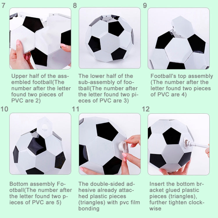 DIY Football Lamp, USB Handmade Charm Night Light / Desk Lamp Colorful Bedside Lamp(White) - Night Lights by PMC TechLife | Online Shopping South Africa | PMC TechLife | Buy Now Pay Later Mobicred